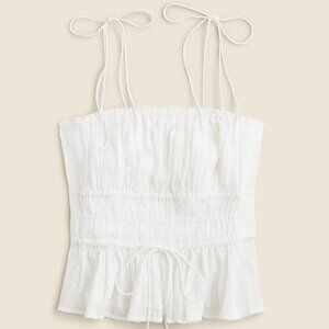 J. CREW Clio top in Textured Gauze (White / XS)